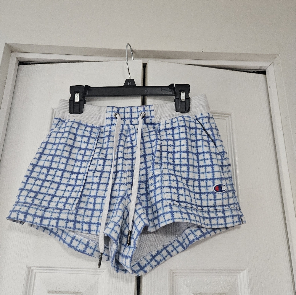 Champion Blue and White Athletic Shorts